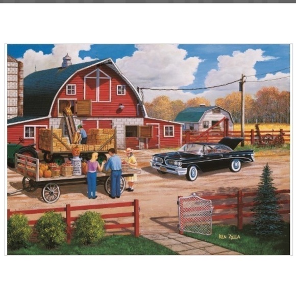 Jigsaw Puzzle A Season of Plenty 1000 Pc 20” X 27” SunsOut NEW SEALED Made in US - Picture 2 of 6
